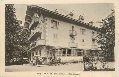 CPA FRANCE 74 " Le Fayet, Hôtel des Alpes"