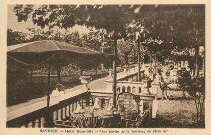 CPA FRANCE 74 " Sevrier, La terrasse de l' Hôtel Beau Site" / USAGE TARDIF
