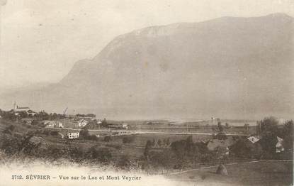 CPA FRANCE 74 " Sevrier, Vue sur le lac et Mont Veyrier"