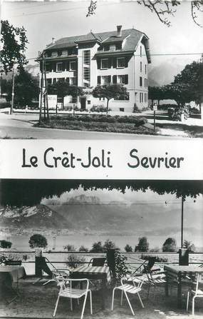 CPSM FRANCE 74 " Sevrier, Hôtel Le Crêt Joli"
