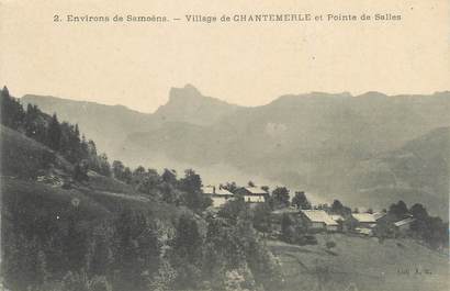 CPA FRANCE 74 " Chantemerle, Le village et la Pointe de Salles"