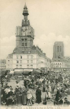 CPA FRANCE 62 "Béthune, le Beffroi et la tour de l'Eglise"