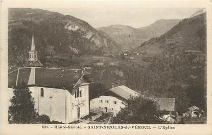 CPA FRANCE 74 "St Nicolas de Véroce, L'église"