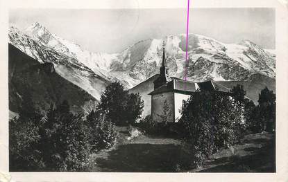 CPSM FRANCE 74 "St Nicolas de Véroce, L'église"