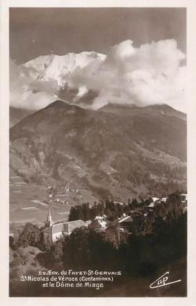 CPSM FRANCE 74 "St Nicolas de Véroce, Le Dôme de Miage"