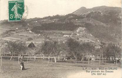 CPA FRANCE 74 "Viuz en Sallaz, Vue générale des Brasses"