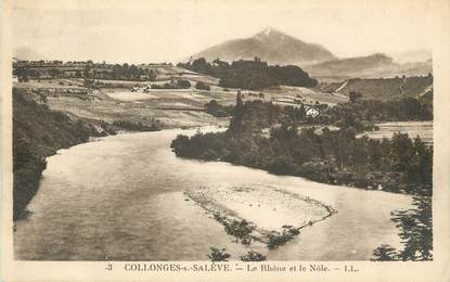 CPA FRANCE 74 "Collonges sous Salève, Le Rhône et le Nôle"