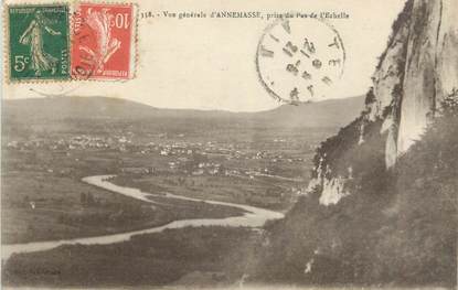 CPA FRANCE 74 " Le Pas de l'Echelle, Vue de Annemasse prise du Pas de l'Echelle"