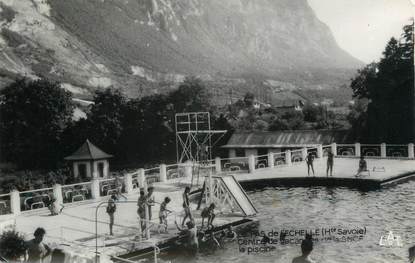 CPSM FRANCE 74 " Le Pas de l'Echelle, La piscine du Centre de vacances de la SNCF"