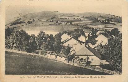 CPA FRANCE 74 "Le Salève, Vue générale de la Croisette et Chemin du Crêt"