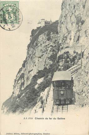 CPA FRANCE 74 "Le Salève, Le Chemin de fer"