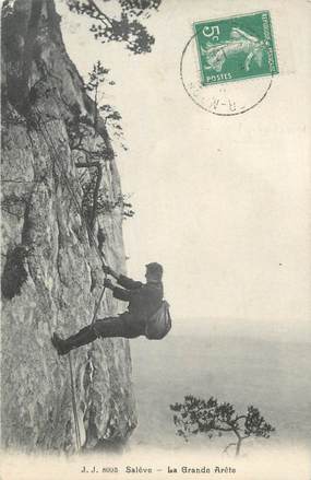 CPA FRANCE 74 "Le Salève, La Grande Arête" / ALPINISME