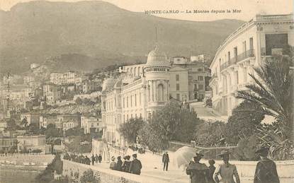 CPA MONACO "Monte Carlo, la montée depuis la mer"