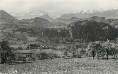 CPSM FRANCE 74 "Onnion, Pension Bellevue, le Mont Blanc"