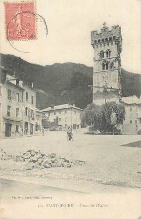 CPA FRANCE 74 "St Jeoire en Faucigny, La place de l'église"