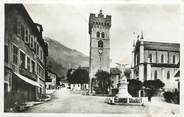 74 Haute Savoie CPSM FRANCE 74 "St Jeoire en Faucigny, Place du marché et Mont Herbette"