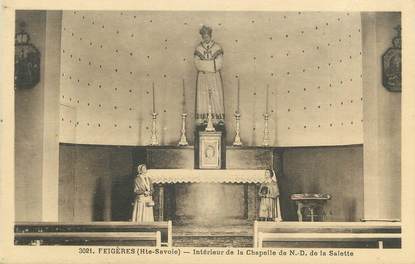 CPA FRANCE 74 "Feigères, Intérieur de la chapelle de Notre Dame de la Salette"