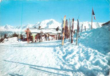 CPSM FRANCE 74 "Mont d'Arbois, Mont Joux, Le repos des skieurs" / SKI