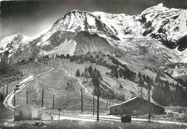 CPSM FRANCE 74 "Le Col de Voza, Départ du tramway du Mont Blanc pour le Glacier de Bionnassay"