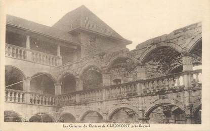 CPA FRANCE 74 "Clermont, Les galeries du château"