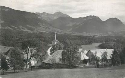 CPSM FRANCE 74 " Leschaux, Vue sur la Pointe de Rossan et les Bauges"