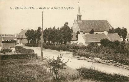 CPA FRANCE 59 "Zuydcoote, Rte de la Gare"