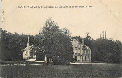 CPA FRANCE 38 " St Quentin Fallavier, Le Château de Sérézin et sa chapelle"