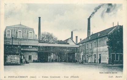 CPA FRANCE 38 " Pont de Chéruy, Usines Grammont"