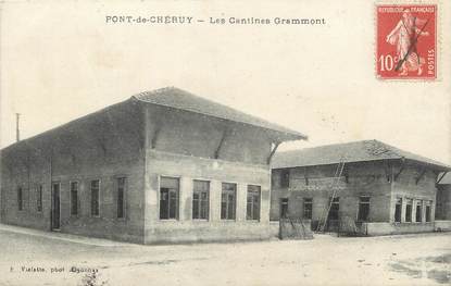 CPA FRANCE 38 " Pont de Chéruy, Les cantines Grammont"