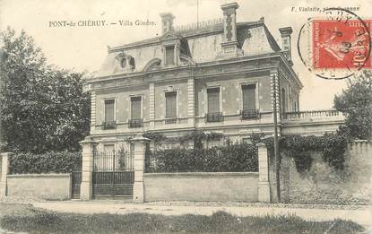 CPA FRANCE 38 " Pont de Chéruy, Villa Gindre"