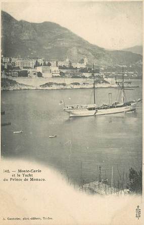 CPA MONACO "Monte Carlo et le Yacht du Prince de Monaco"