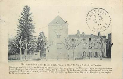 CPA FRANCE 38 " St Etienne de St Geoirs, Maison forte "