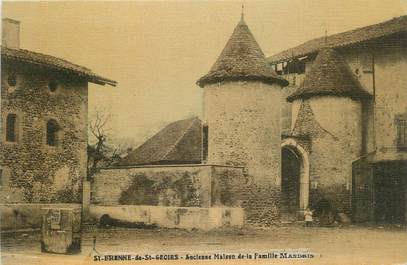 CPA FRANCE 38 " St Etienne de St Geoirs, Ancienne maison de la famille Mandrin"