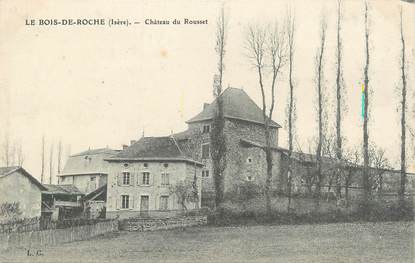 CPA FRANCE 38 " Le Bois de Roche, Le Château du Rousset"