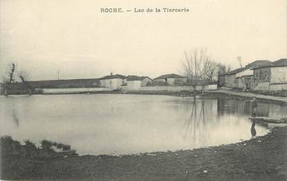 CPA FRANCE 38 " Roche, Le lac de la Tiercerie"