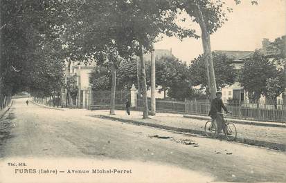 CPA FRANCE 38 " Fures, Avenue Michel Perret"