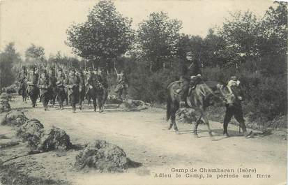 CPA FRANCE 38 " Chambaran, Fin de période au camp"