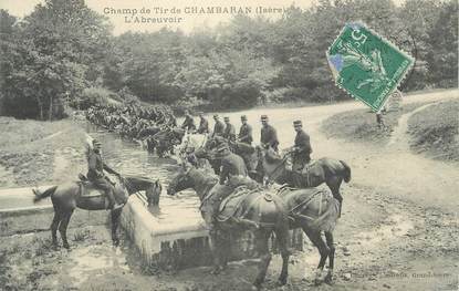 CPA FRANCE 38 " Chambaran, L'abreuvoir au champ de tir"