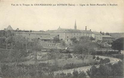 CPA FRANCE 38 " Chambaran, Vue de la trappe, Ligne de St Marcellin à Roybon"