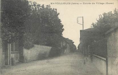 CPA FRANCE 38 " Marcilloles, Entrée du village"