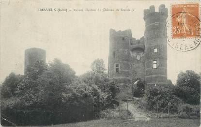 CPA FRANCE 38 " Bressieux, Ruines du château"