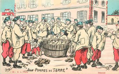 CPA ILLUSTRATEUR ORENS / "Aux pommes de Terre"