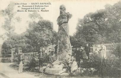 CPA FRANCE 83 " St Raphaël , Monument d'Alphonse Karr'
