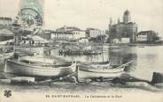 83 Var CPA FRANCE 83 " St Raphaël, La cathédrale et le port"