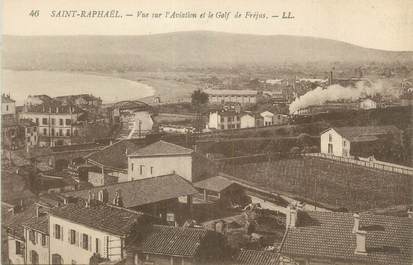 CPA FRANCE 83 " St Raphaël, Vue sur l'aviation et le Golf de Fréjus"