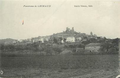 CPA FRANCE 83 "Grimaud, Panorama"