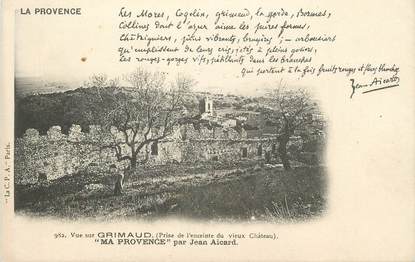 CPA FRANCE 83 "Grimaud, Vue prise du vieux château"