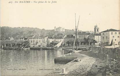 CPA FRANCE 83 " Ste Maxime, Vue prise de la jetée"