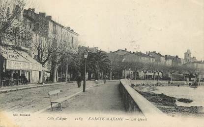 CPA FRANCE 83 " Ste Maxime, Les Quais'