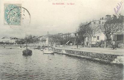 CPA FRANCE 83 " Ste Maxime, Le quai"